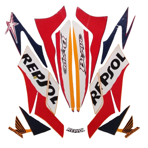 Stiker Striping Honda Blade Repsol 2009 - List Stiker Standar Blade Repsol 2009 - Striping Standar B