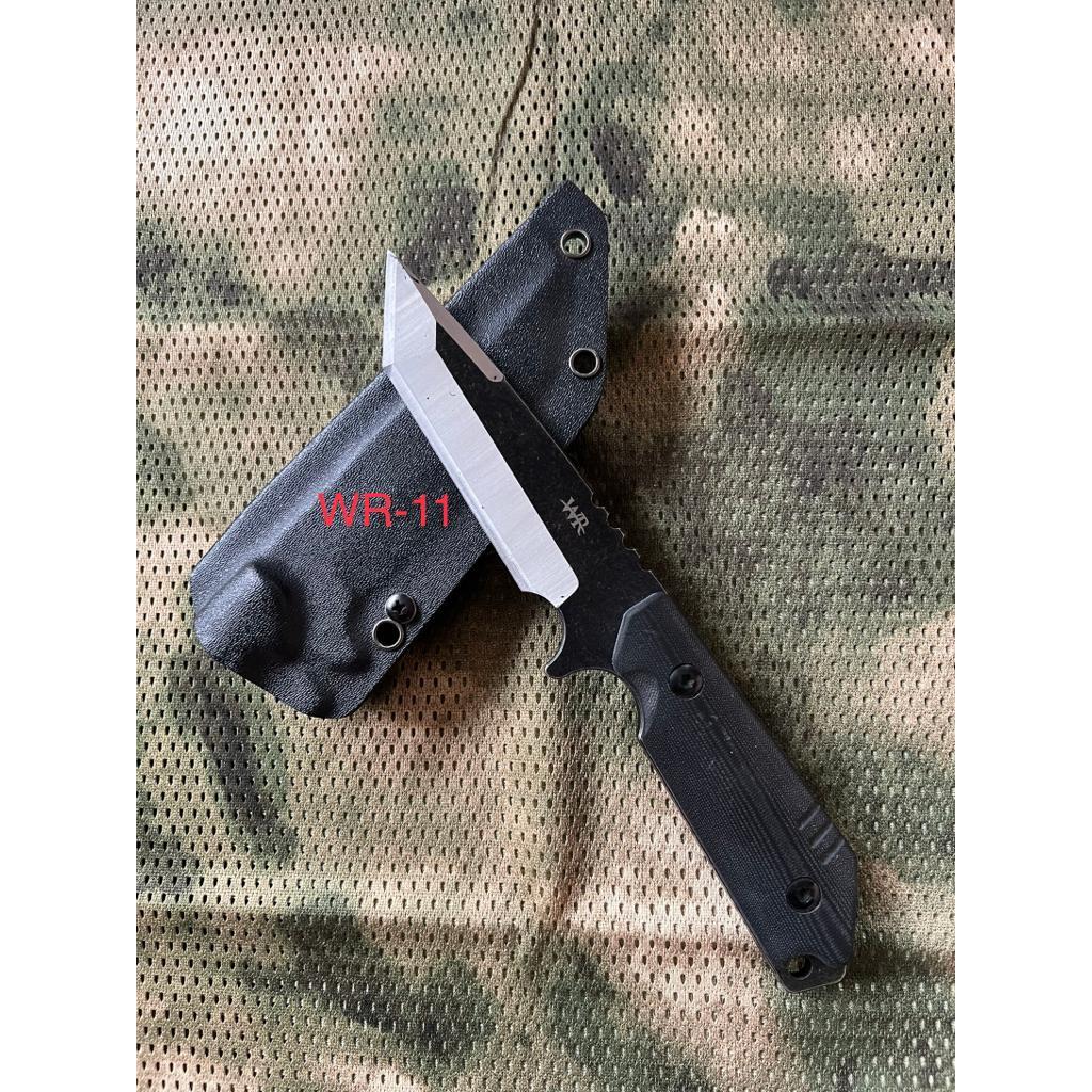 Pisau Tactical Kydex WR11 Custom Laser / Pisau WR Tactical Outdoor + Holster Dan Teklock / Pisau Cam