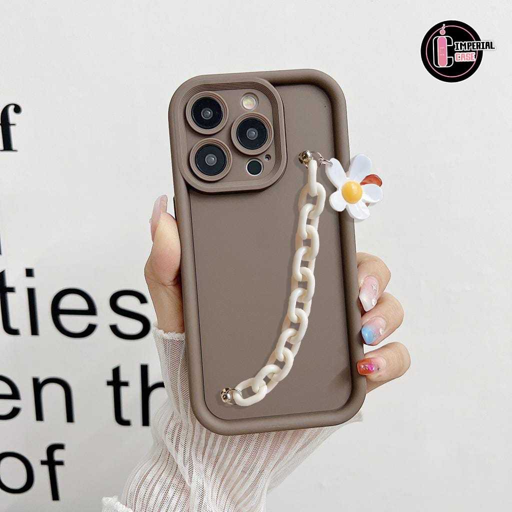 GC94 CASE CASING SILIKON MATTE ROSE DAISY CHAIN GRIP - CASING HP COMPATIBLE FOR XIAOMI REDMI 13 NOTE