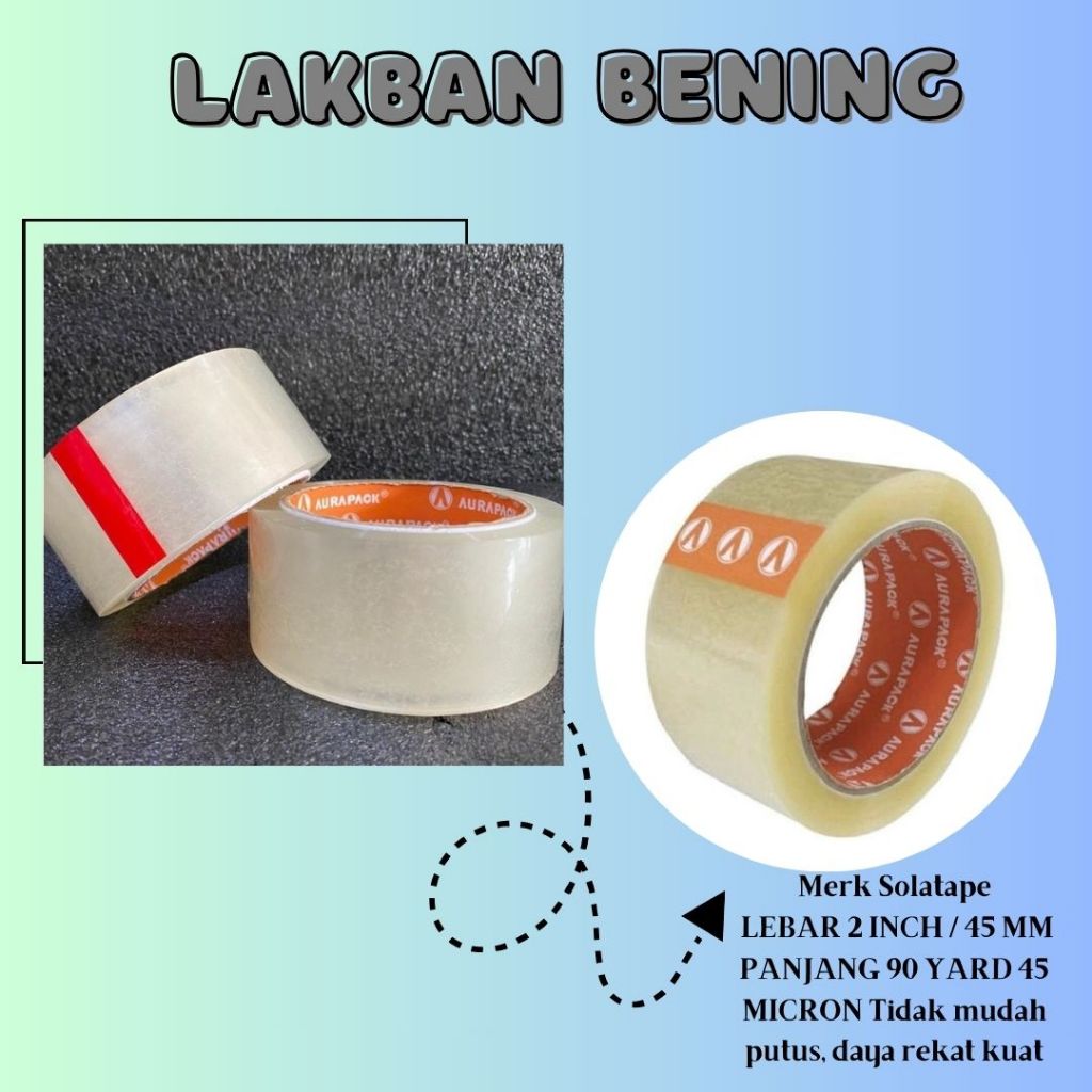 

Lakban Bening / Solatape Bening [Rogabe Official]