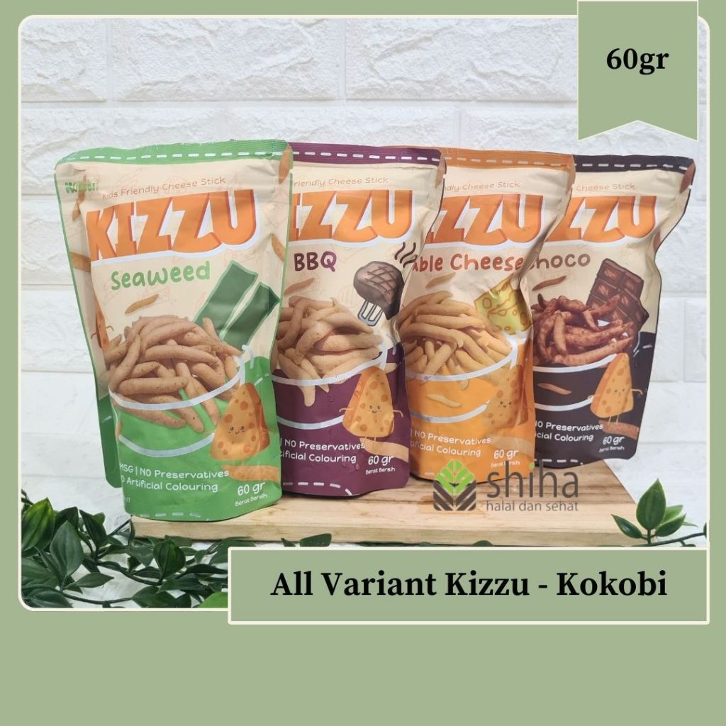 

Kokobi KIZZU Cheese Stick/ Stik Keju Snack Anak NON MSG 60g