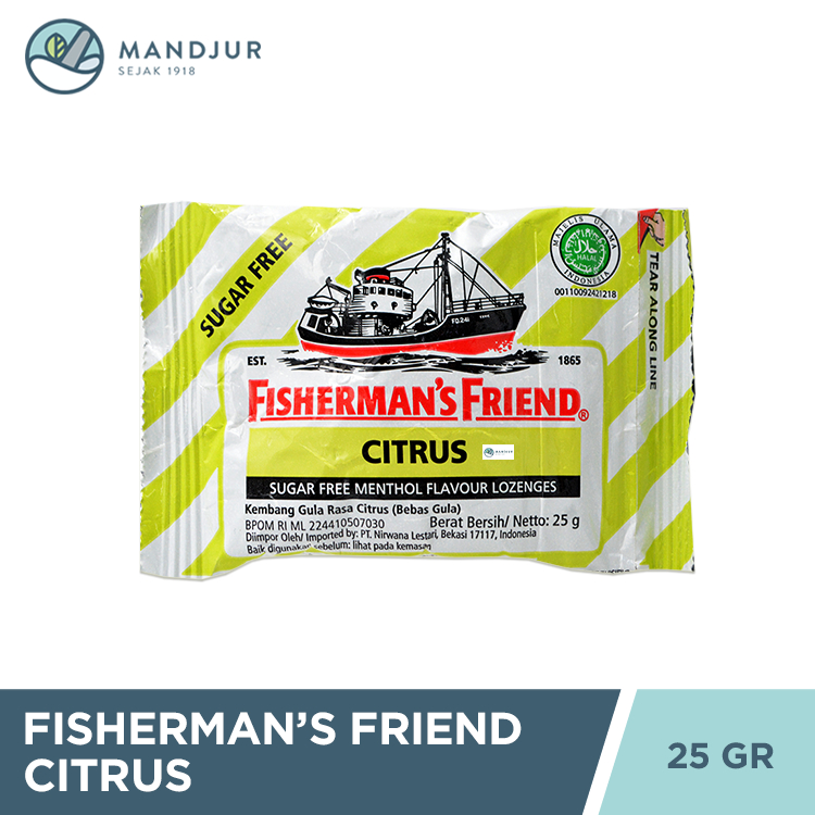 

Fisherman's Friend Citrus Sugar Free - Permen Pereda Tenggorokan