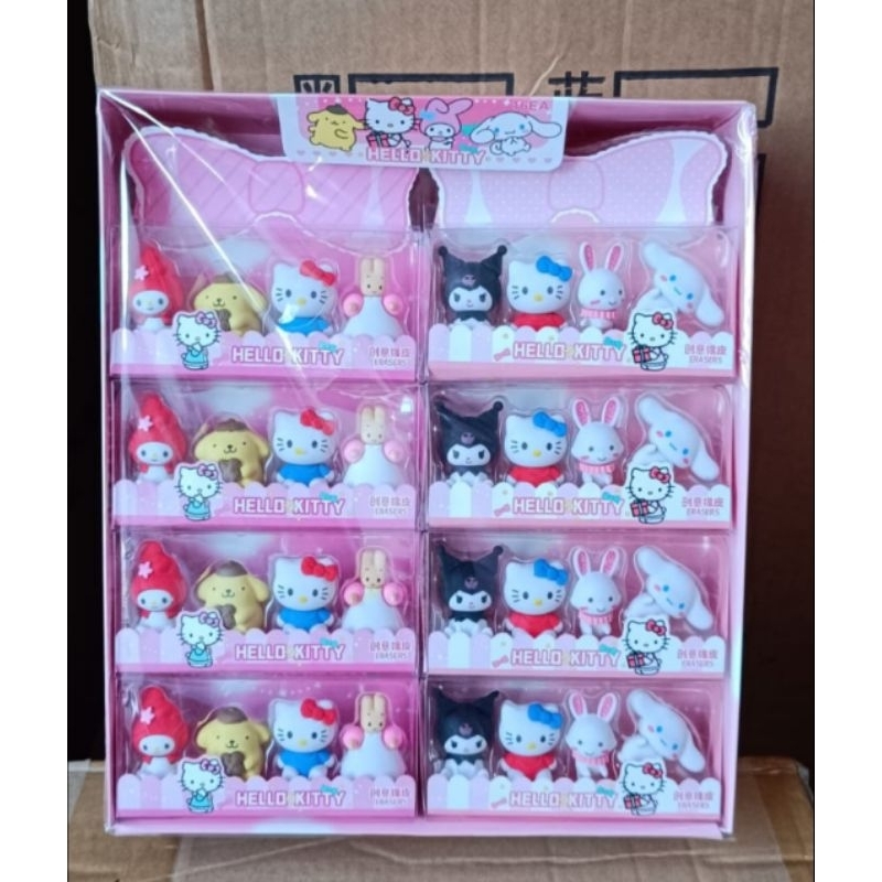 

16set Stip Sanrio Kuromi Cinnamorol Melody Penghapus Karakter
