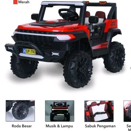 Mobil aki anak jeep EJP-7743 EJP7743 EJP 7743