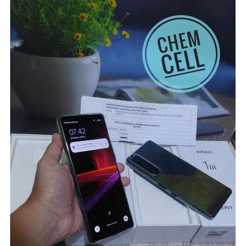 SONY XPERIA 1 III MARK 3 RAM 12GB / 256GB FULLSET MULUS LIKE NEW - READY GRAB GOJEK INSTANT