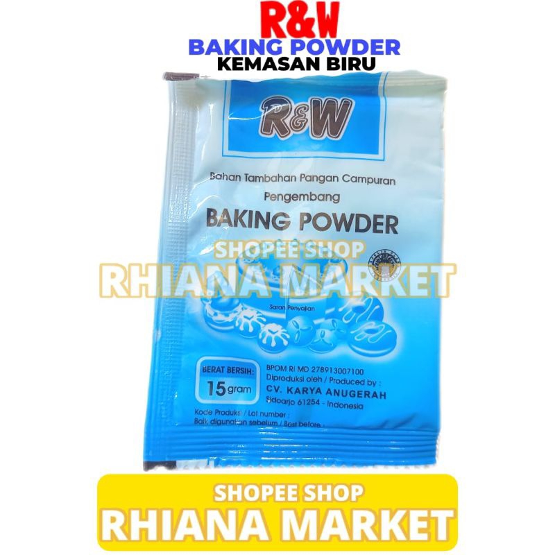 

Rajawali R&W RW Baking Powder Kemasan Biru 15 Gram