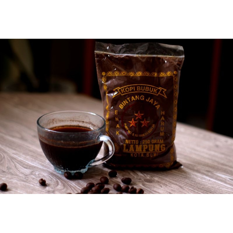 

Kopi Bintang Jaya 250gram Asli 100% Kotabumi Lampung