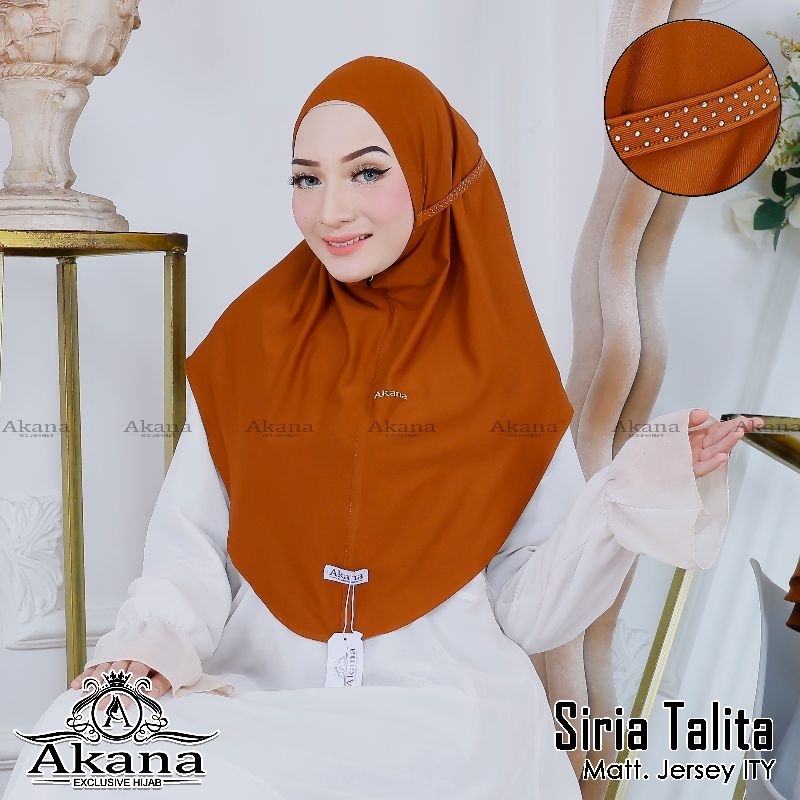 hijab INSTAN TALITA/bergo tali /siria Payet jersey