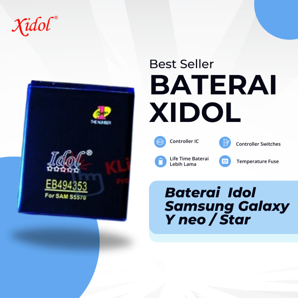 Baterai  XIDOL Samsung Galaxy Y neo / Star S 5570