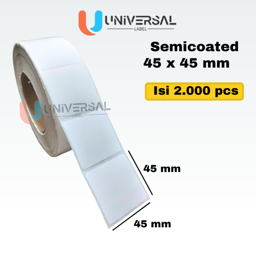 

Label Barcode 45 x 45 mm 1 Line Core Besar isi 2.000 pcs Kertas Sticker Label Semicoated