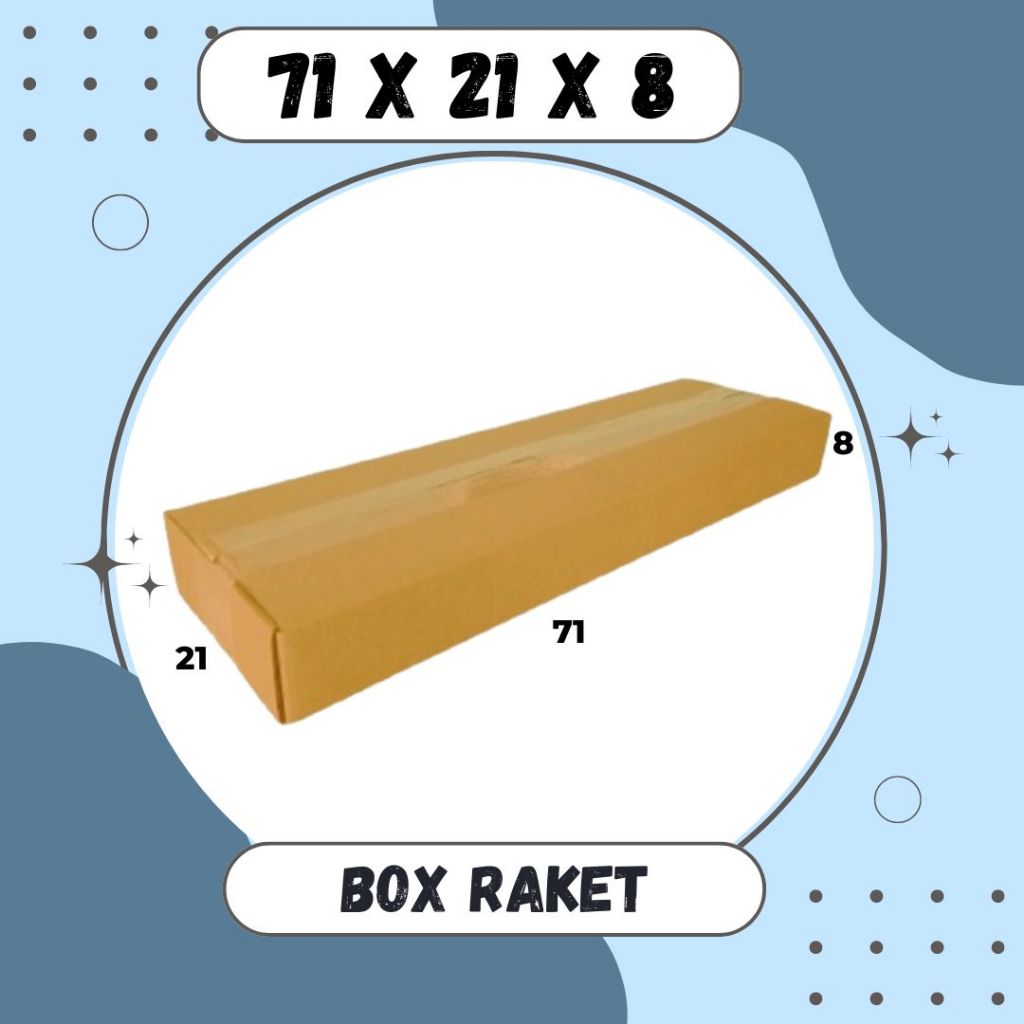 

Kardus 71x21x8 Box Raket Packing A1 Double Wall Karton Dus Kotak Olshop Kemasan Badminton