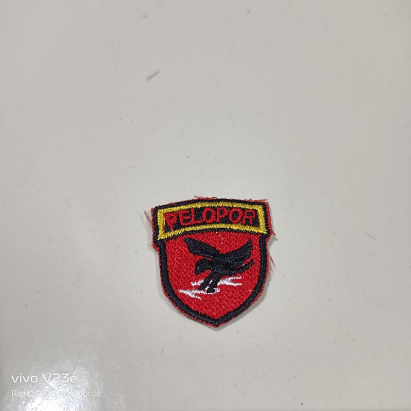 BET BORDIR LOGO LAMBANG PELOPOL POLRI LAMBANG PELOPOR