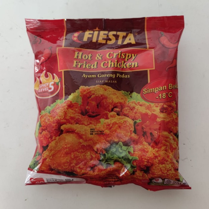 

Fiesta hot and crispy fried chicken lvl 5 500gr