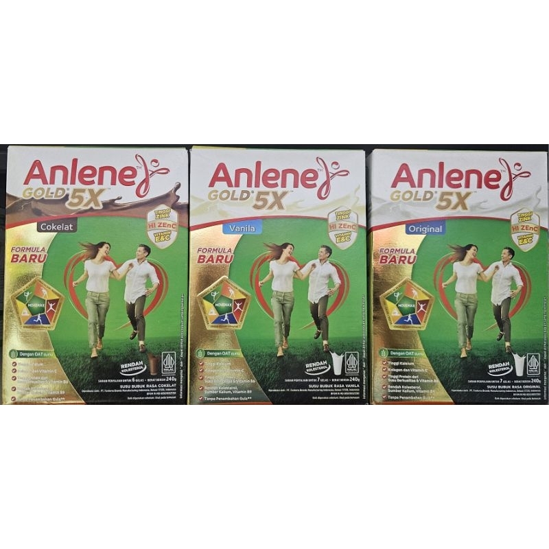 

Anlene Gold 5x 240gr Box - Untuk Usia 51 Tahun Ke Atas