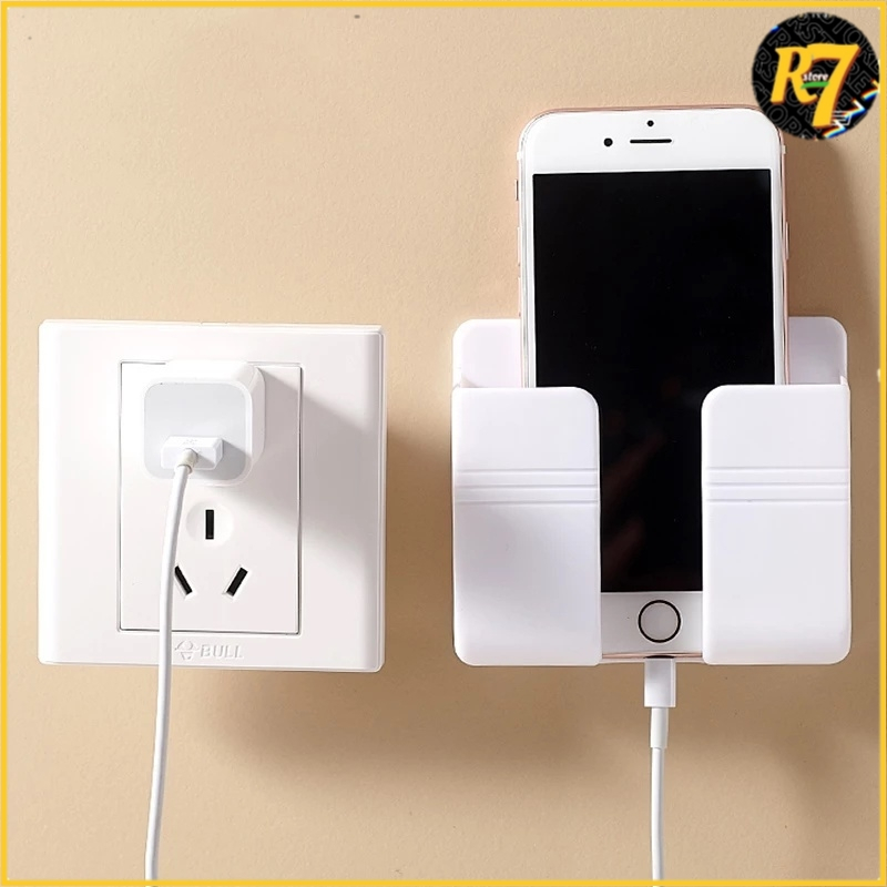 Rak Holder Tempel Dinding Handphone Dan Remote Rak Charger Dinding Tempat Simpan Remote AC