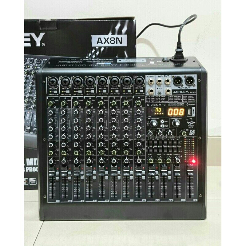 Mixer Audio ASHLEY AX8N Bluetooth 8 channel