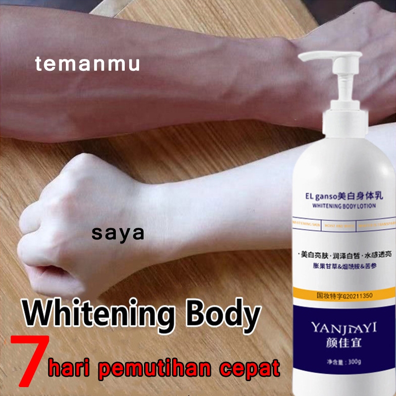 Pemutih Badan Whitening Body Lotion Milk Whitening Serum Dapat Memutihkan Tubuh Dan Wajah Secara Efe