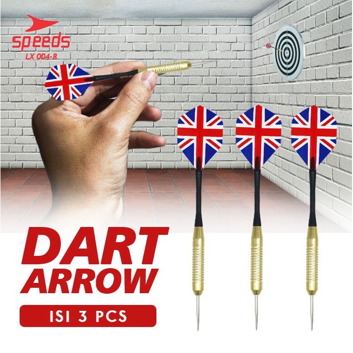 Game DART Speeds Panahan Dart Busur jarum Besi panahan 004-8 Isi 3