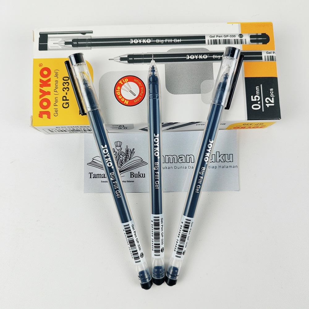 

Pulpen Joyko Big Fill Gel 1Box isi 12pcs Pena Gel Ballpoint GP-330