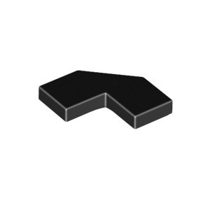 Black Part 27263 Tile, Modified 2 x 2 Corner with Cut Corner