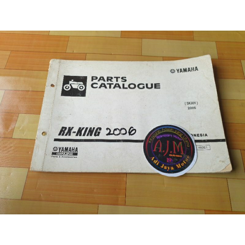 buku part katalog katalogue catalogue catalog Copian Yamaha Rx king 2006