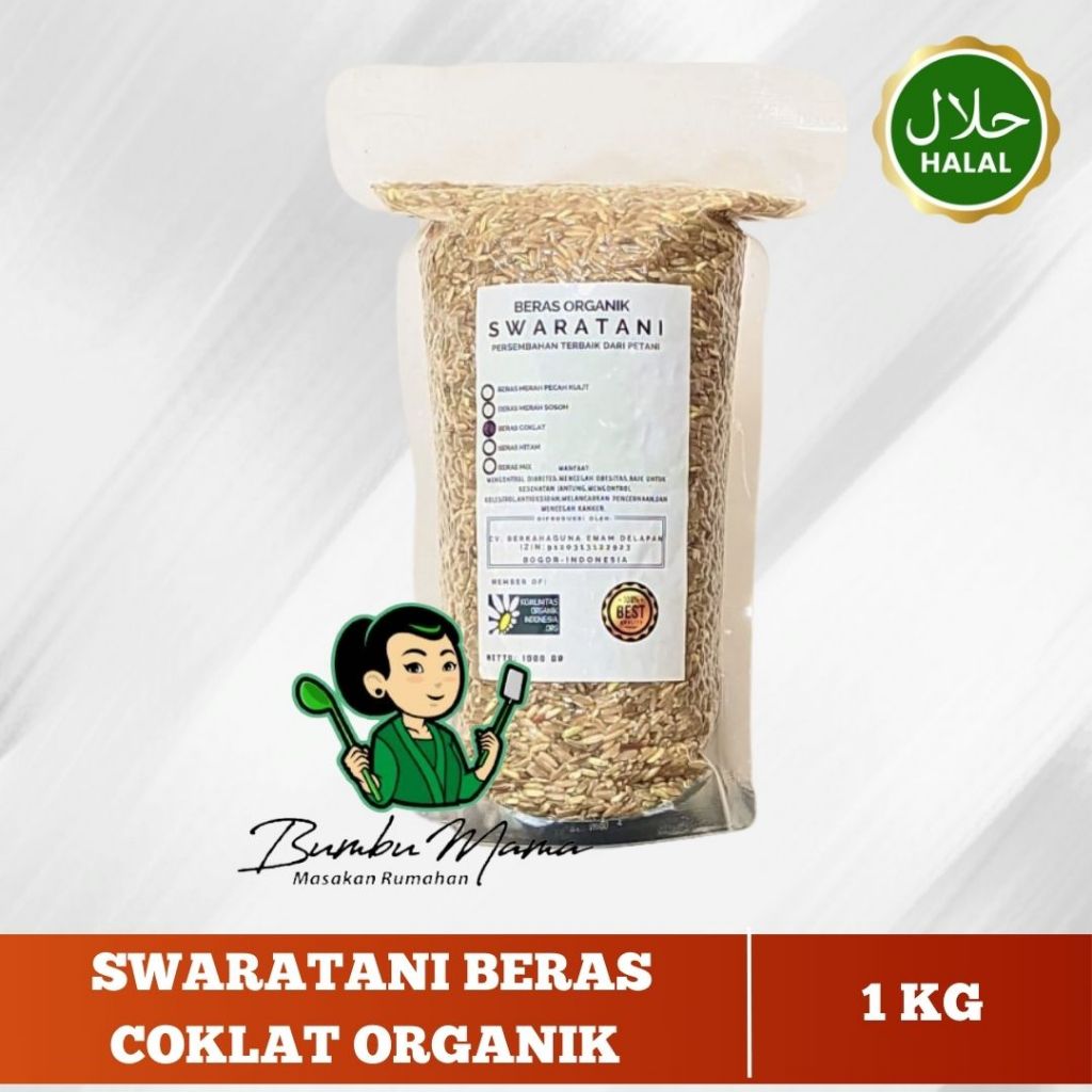 

Swaratani Beras Coklat Organik / Beras Coklat 1 Kg