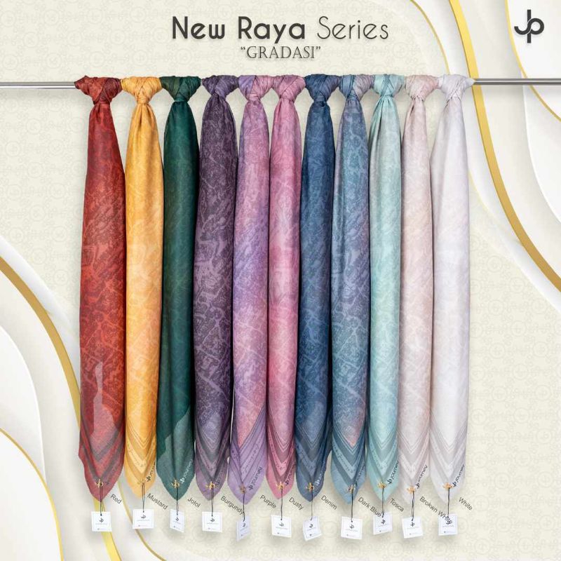 NEW MOTIF RAYA GRADASI JOURNEY SCARVES/ RAYA SERIES JOURNEY SCARVES