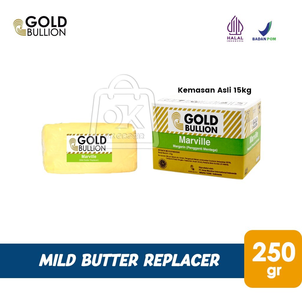 Gold Bullion Marville Margarin / Mild Butter Replacer (250 gr)