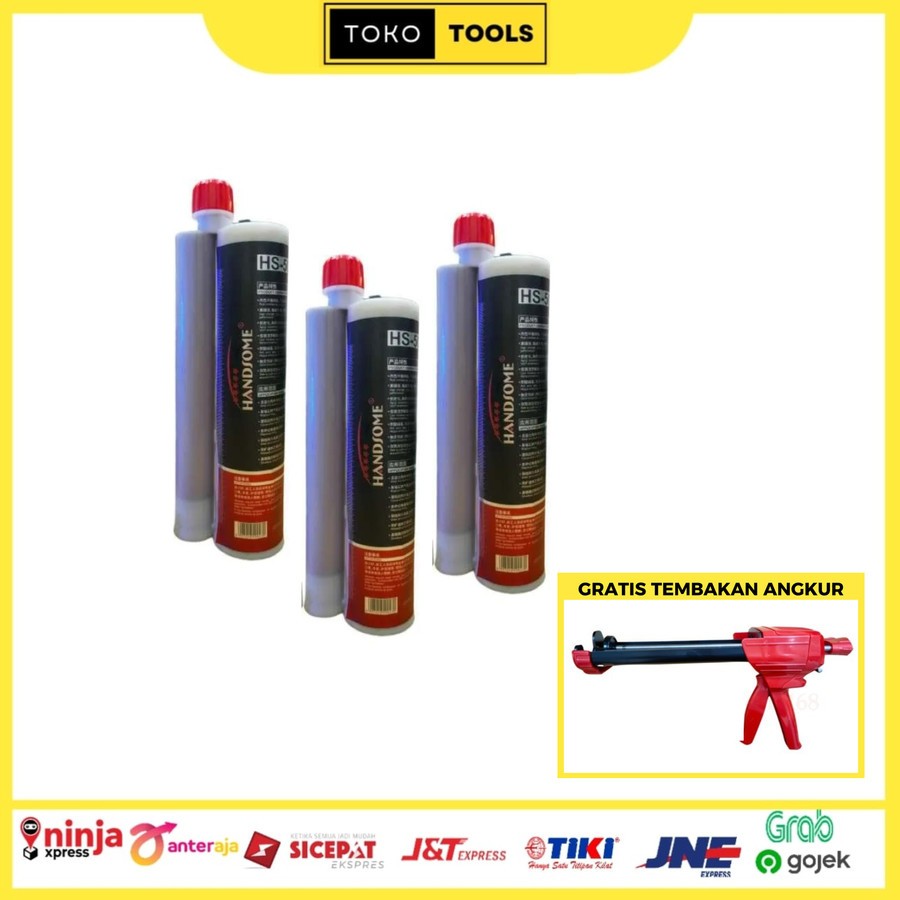 Lem angkur 3 pcs gratis tembakan angkur