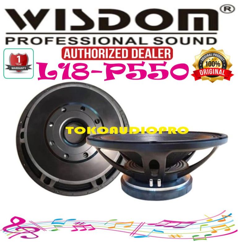 Wisdom L18P550 Component Speaker L-18p550