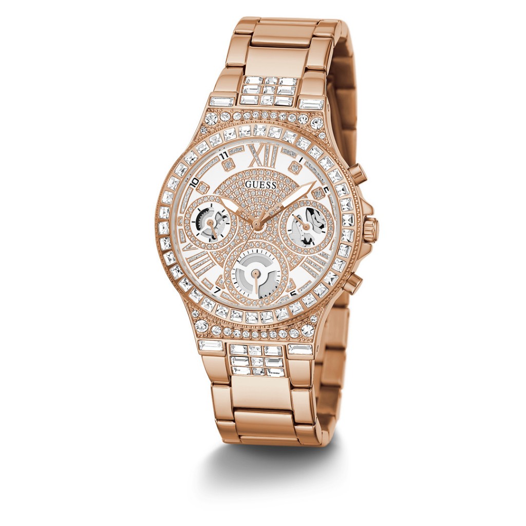Original 100% Guess GW0320L3 Moonlight Jam Tangan Wanita Analog Rose Gold
