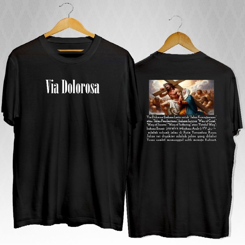 KAOS ROHANI (PREMIUM) VIA DOLOROSA KRISTEN KATHOLIK