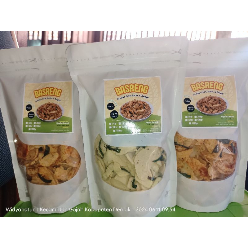 

BASRENG pedas manis daun jeruk 165g standingpouch