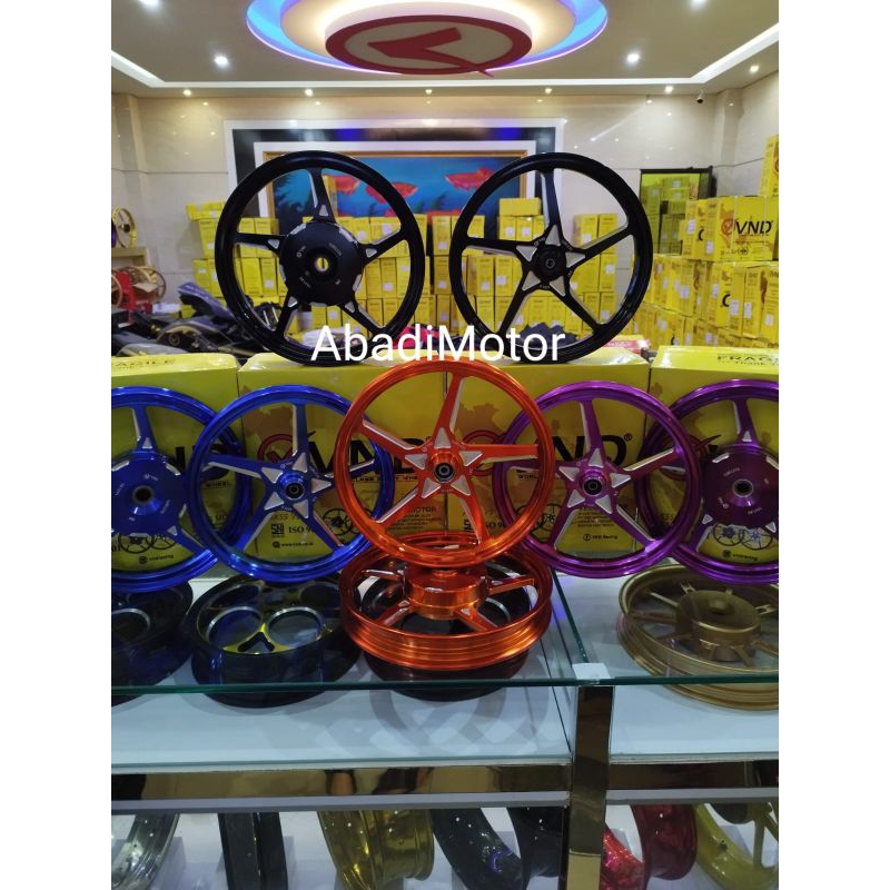 Velg VND Ak 55 V3 Mio sporty/mio m3/Beat/vario 125/150 ukuran 160 /185 ring 14