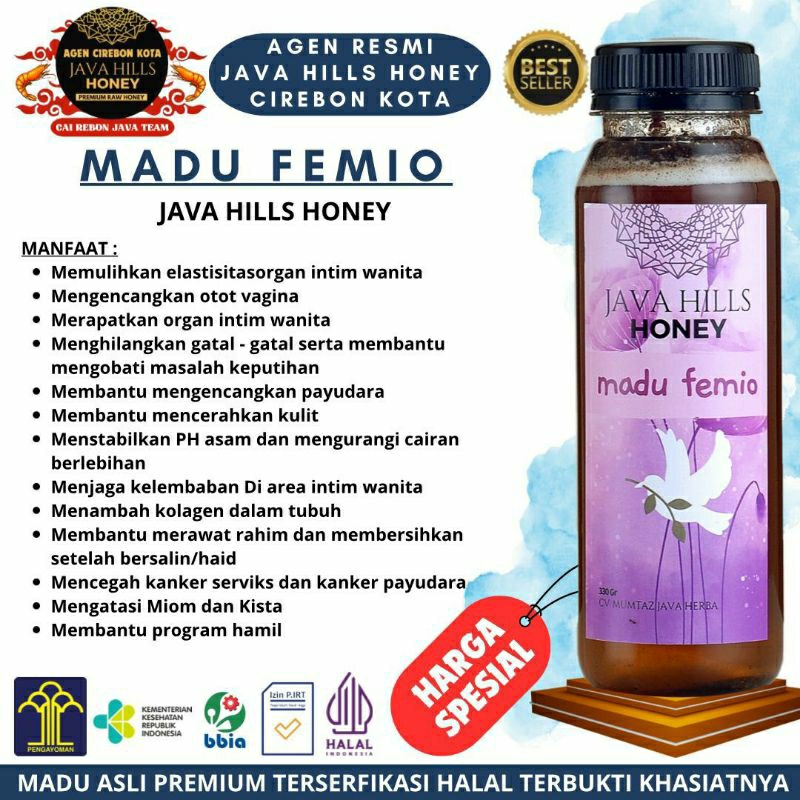 

Madu Femio 320gr Java Hills Honey