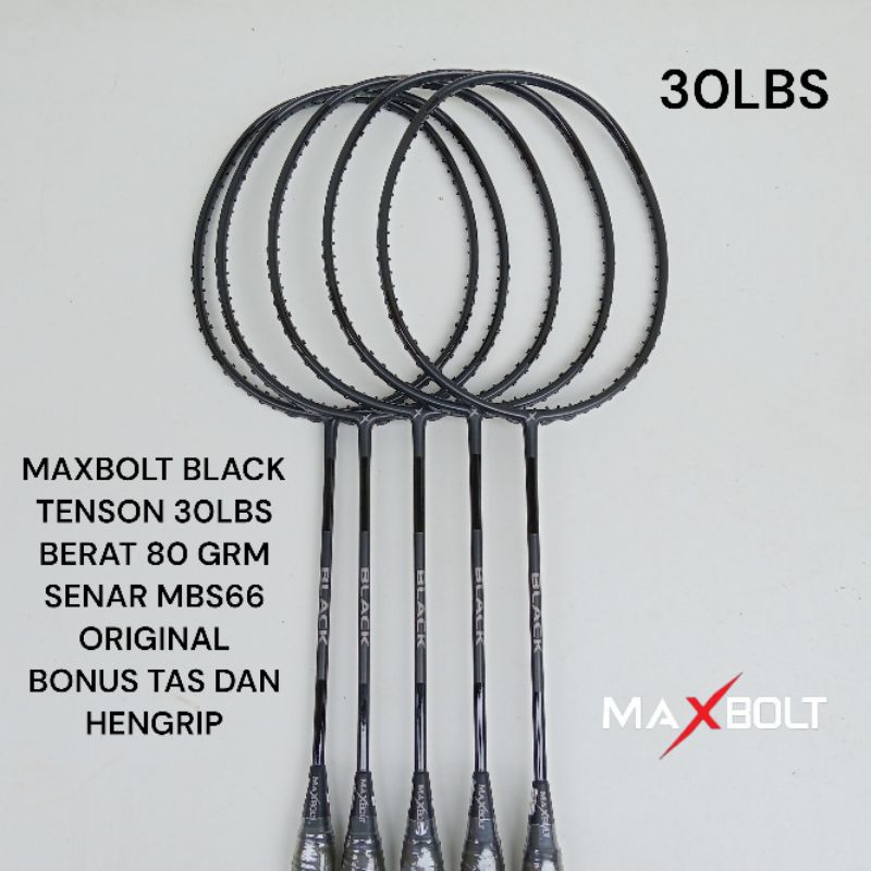 RAKET BADMINTON maxbolt BLACK WOVEN LIMITED EDITION ORIGINAL