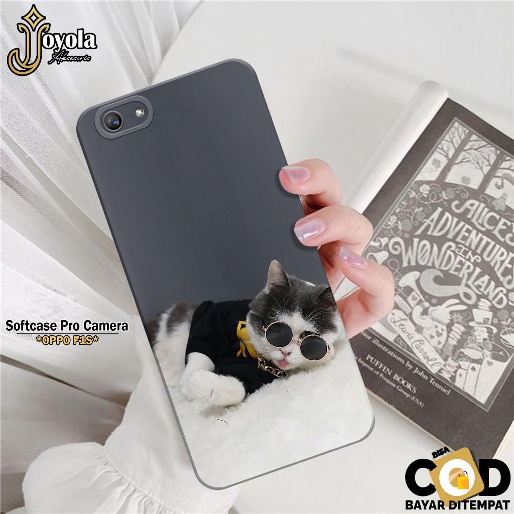 Case Hp OPPO F1s Terbaru - Case Kucing - Soft Macaron Pro Camera - Softcase Vivo OPPO F1s Terbaru - 