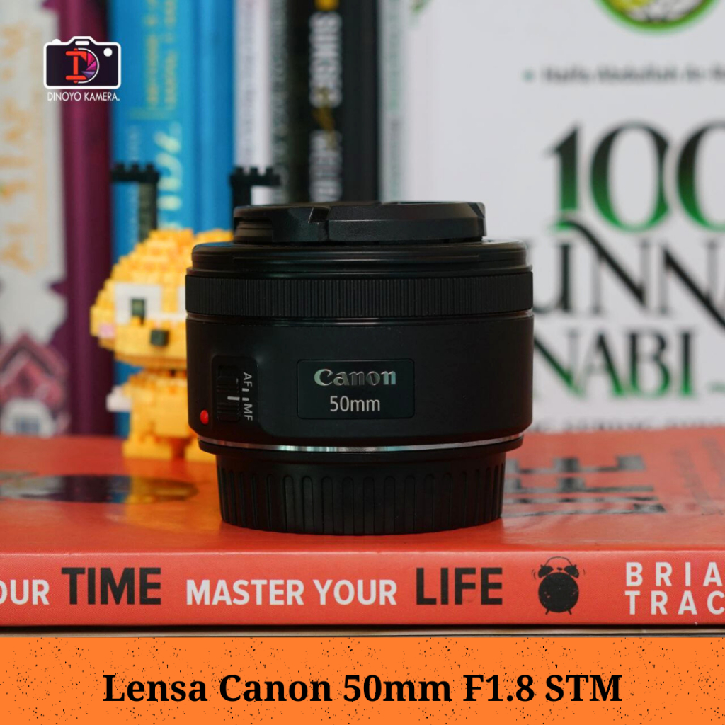 Lensa Fix Canon 50mm F1.8 STM Second Kondisi Baik