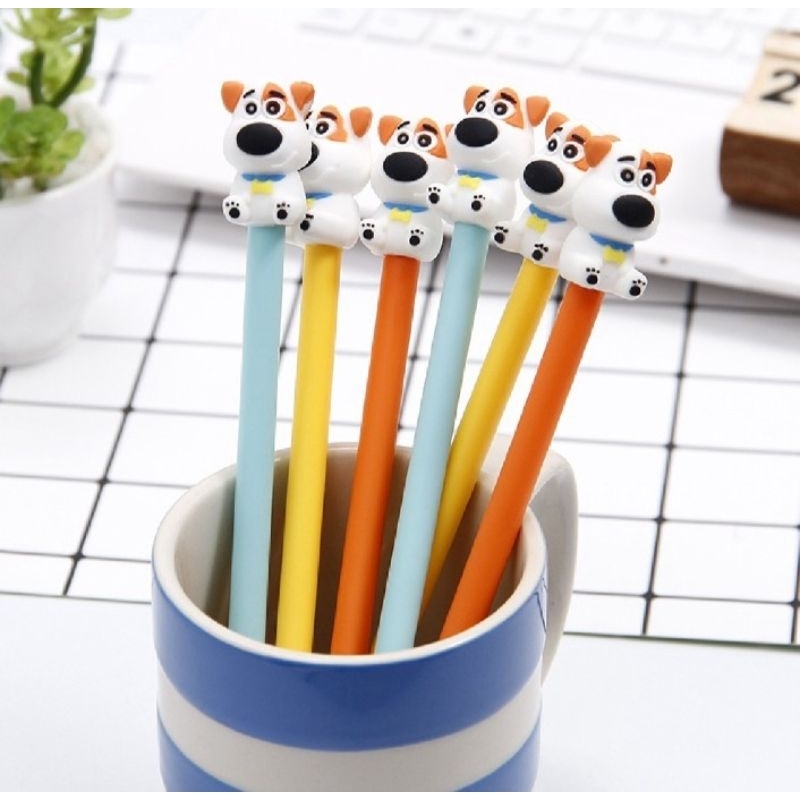 

Pulpen Gel Karakter Puppy Lucu 0.5mm Warna Random