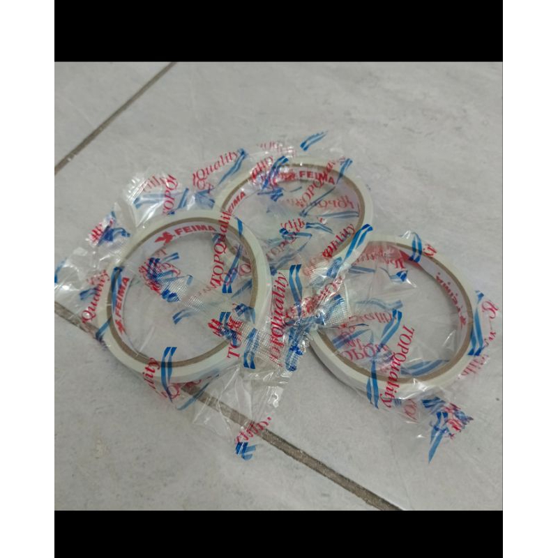 

1lusin double tape putih
