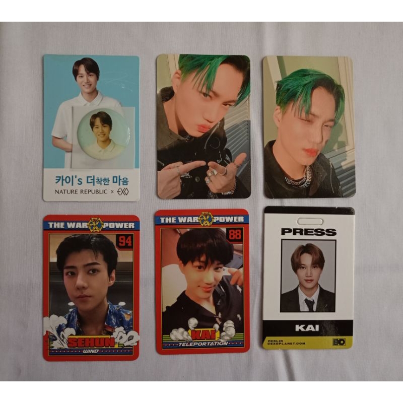 Photocard Kai EXO obsession, nature republic, season greeting
