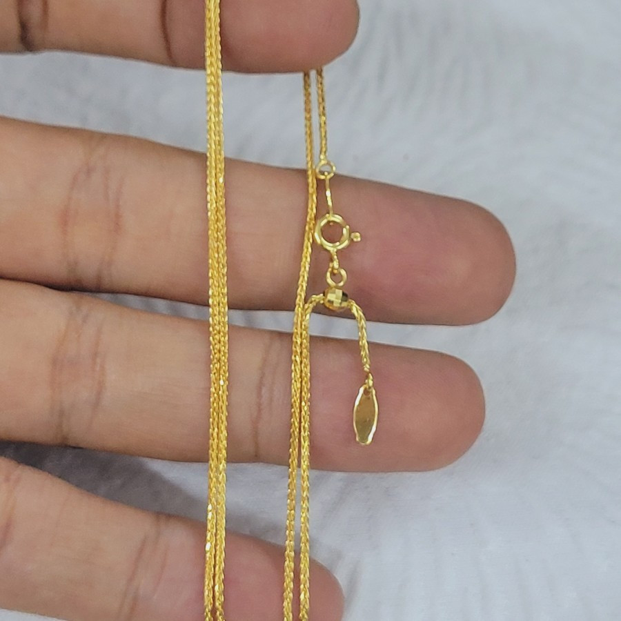 kalung model model kepang victory serut emas 75% 750 75 % 17k