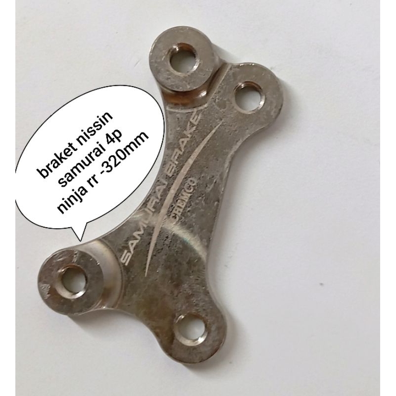braket kaliper nissin samurai original 4p motor ninja rr, nmax old, nmax new, x-max 250cc