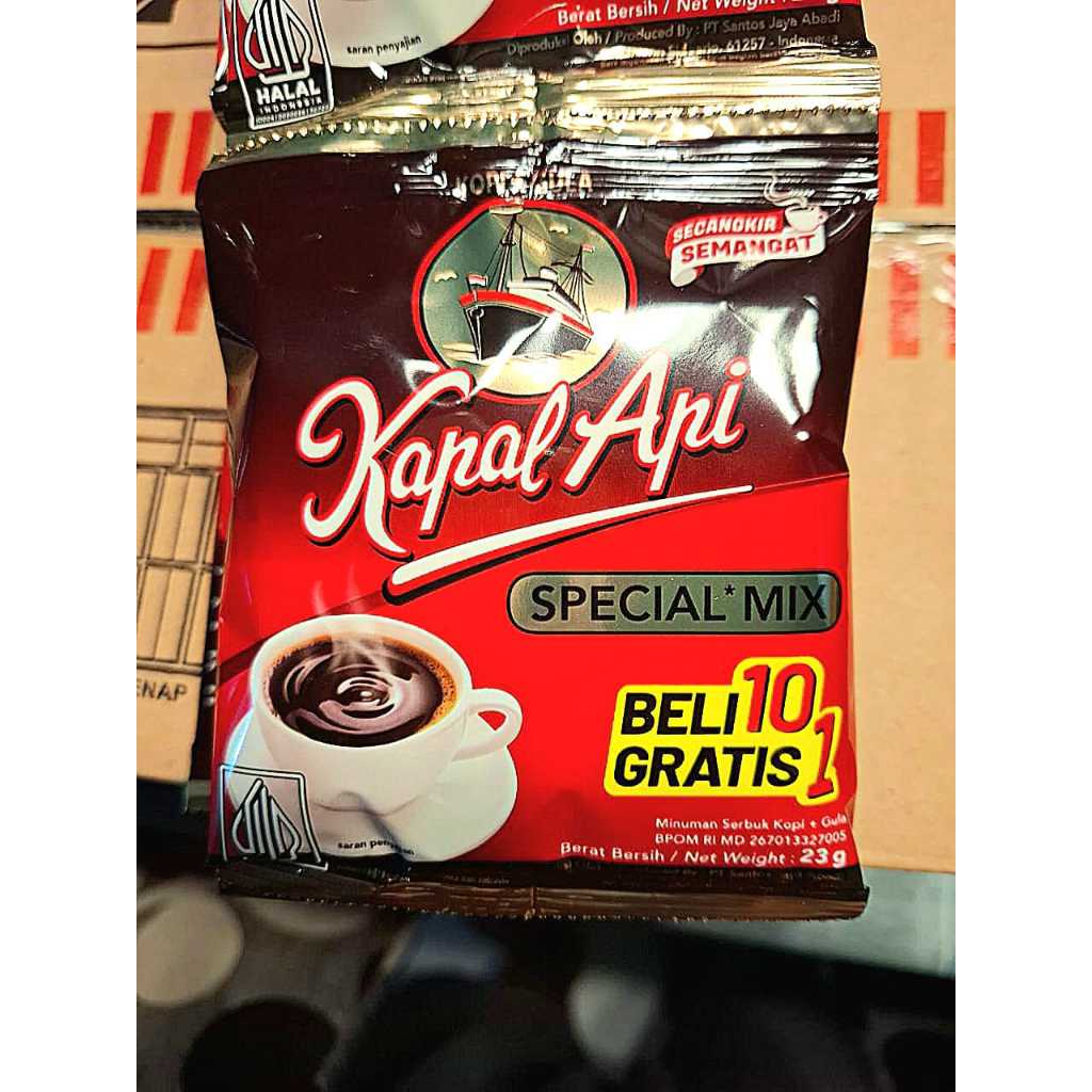 

kapal api spesial mix + Gula renceng isi 10+1