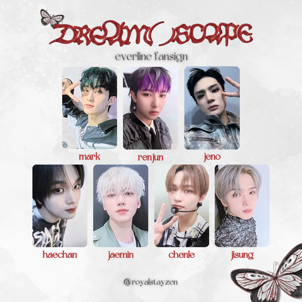 PC NCT DREAM SCAPE EVERLINE FANSIGN
