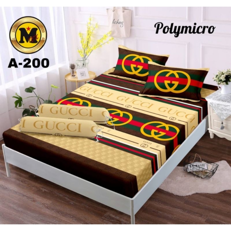 (COD)PROMO SPREI MOTIF GUCCI//SPREI UKURAN 180X200//160x200//120x200 CM//SPREI UNTUK KASUR BUSA//KAS
