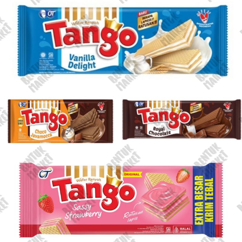 

TANGO Wafer Sassy Strawberry 110gr / Tango Wafer Chocolate / Tango Wafer Choco Javamocha / Tango Wafer Vanilla / Biskuit / Wafer / Cemilan Instan