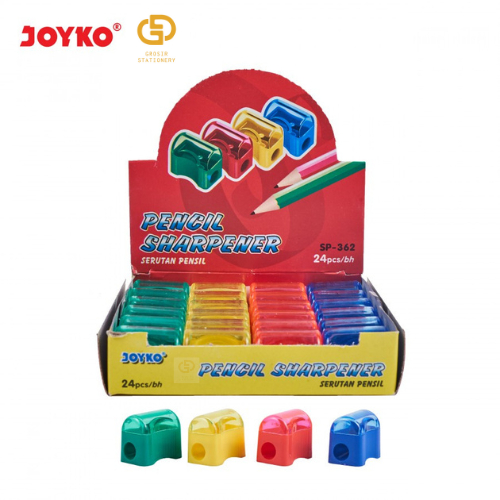 

(1 BOX / 24 PCS) Sharpener Rautan Serutan Joyko SP-362