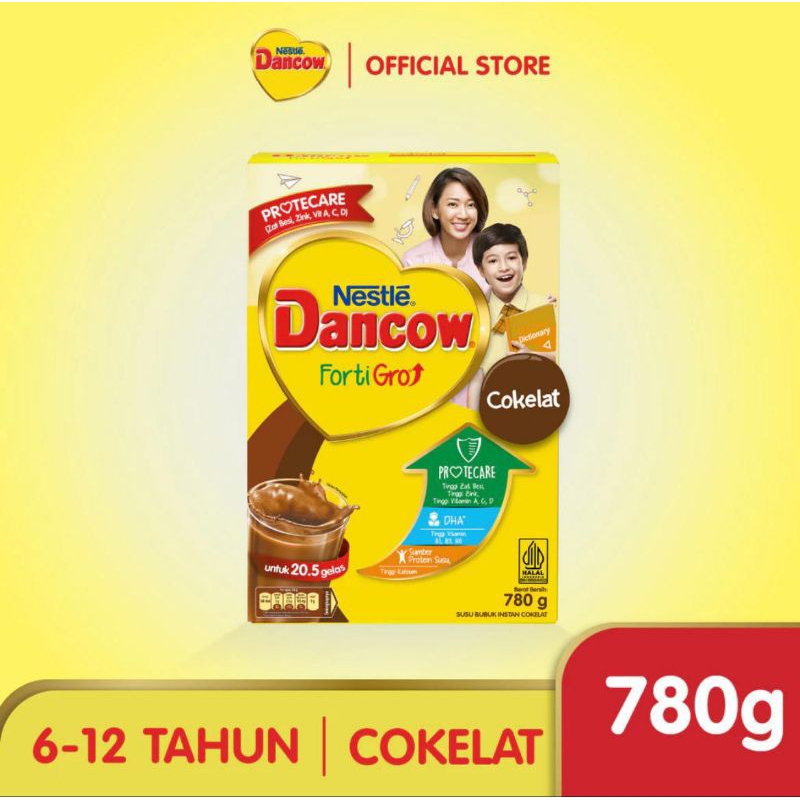 

￼DANCOW Fortigro Coklat Susu Bubuk Susu Anak 780g