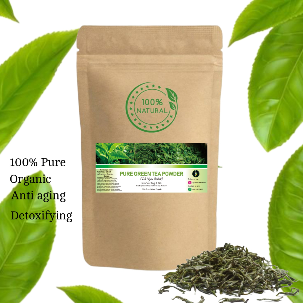 

Pure organic green tea powder (Bubuk teh hijau murni)